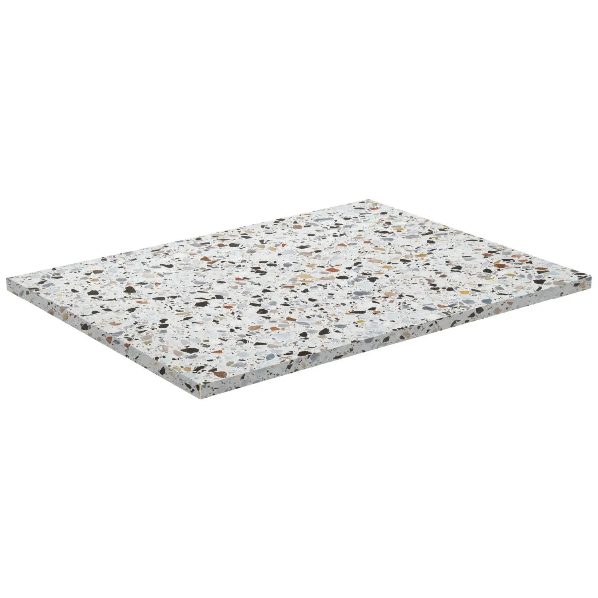 VEGA Piano per tavolo Maliana rettangolare; 80x60 cm (LxL); terazzo; rettangolare - immagine 1