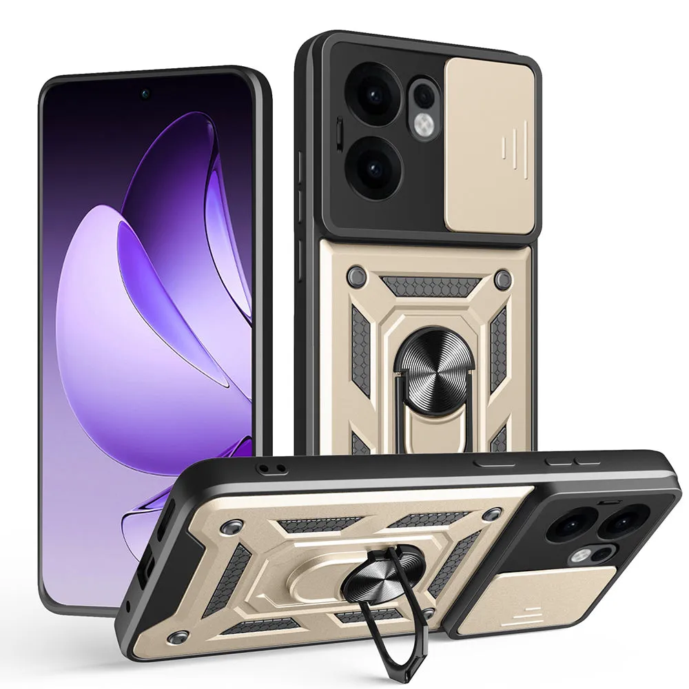 Custodia per Oppo Reno13 FS 5G / Reno13 F 4G / Reno13 F, Techsuit, CamShield, Dorata - immagine 1