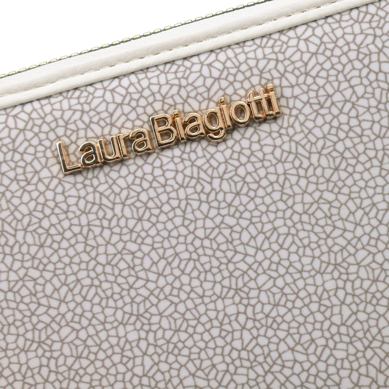Laura Biagiotti Portafoglio Donna in PU, Con Portamonete e Cerniera Zip Around, Texture Crackle Con Scatola Regalo - immagine 6