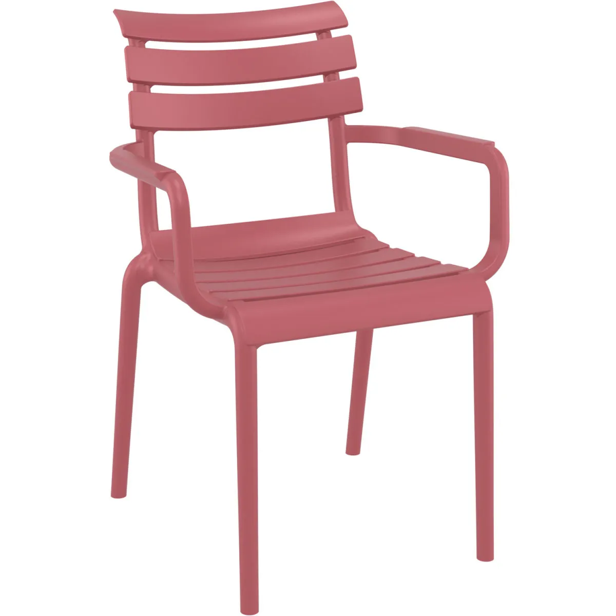 4x Siesta Sedia Helen con braccioli; 58x59x84 cm (LxPxH); marsala; 4 pz. / Pacco - immagine 1