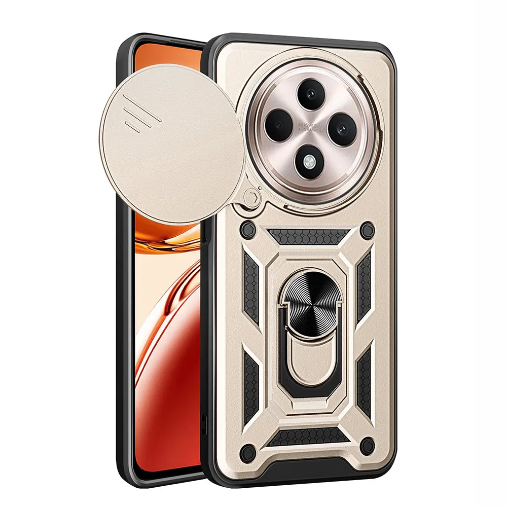 Custodia per Oppo Reno12 FS 5G / Reno12 FS 4G / Reno12 F 4G / Reno12 F, Techsuit, CamShield, Dorata - immagine 1
