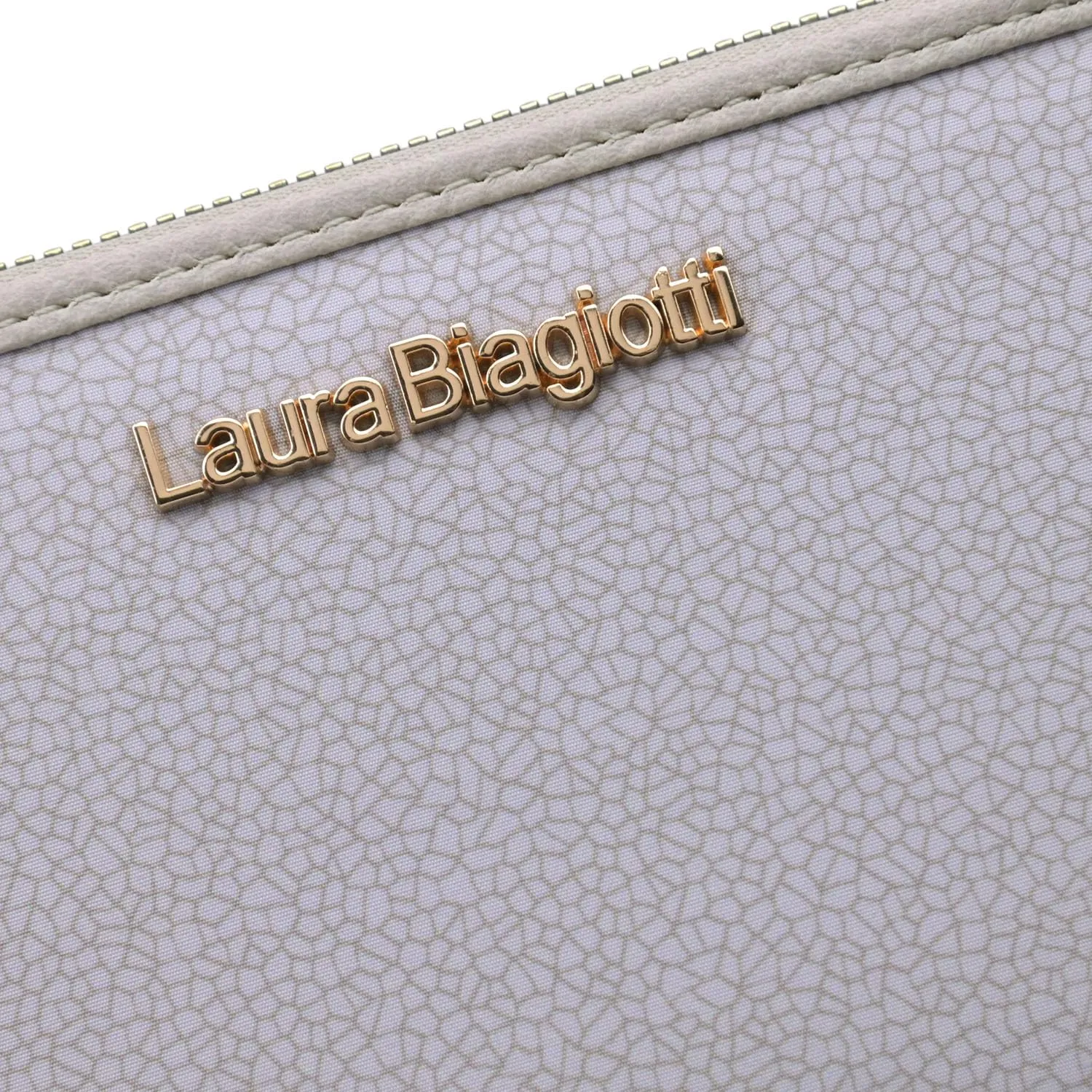 Laura Biagiotti Portafoglio Donna in PU, Con Portamonete e Cerniera Zip Around, Texture Crackle Con Scatola Regalo - immagine 6