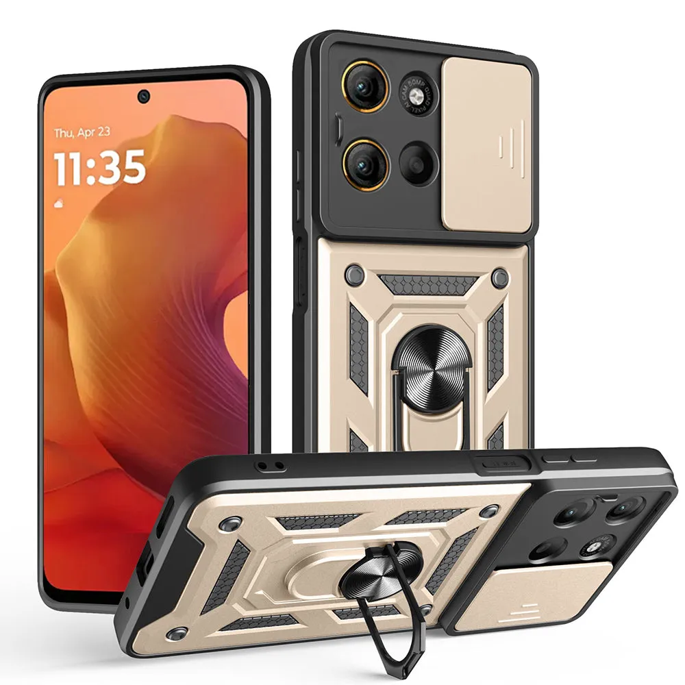 Custodia per Motorola Moto G15 / G15 Power, Techsuit, CamShield, Dorata - immagine 1