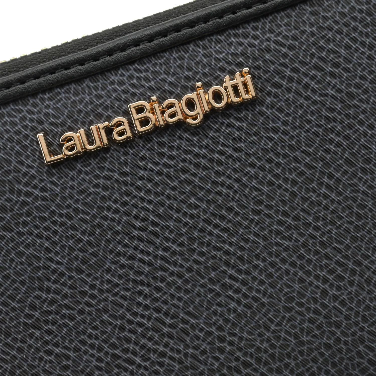 Laura Biagiotti Portafoglio Donna in PU, Con Portamonete e Cerniera Zip Around, Texture Crackle Con Scatola Regalo - immagine 6