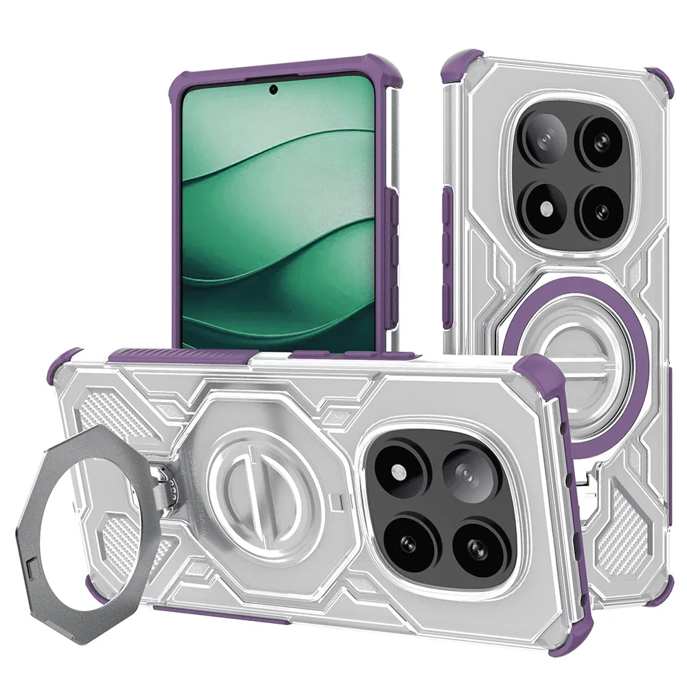 Custodia per Xiaomi Redmi Note 14 Pro+ 5G, Techsuit, Carbon Shield Pro, Viola - immagine 1