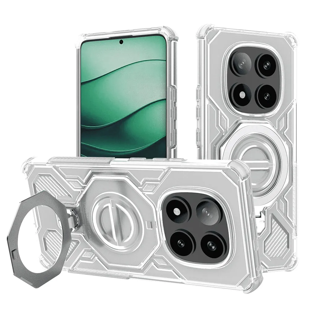 Custodia per Xiaomi Redmi Note 14 Pro+ 5G, Techsuit, Carbon Shield Pro, Bianca - immagine 1
