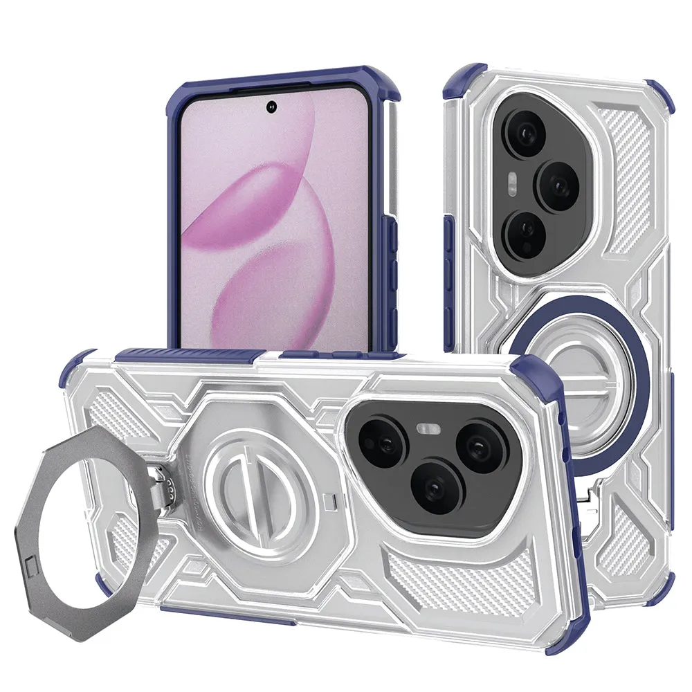 Custodia per Honor 400 Pro, Techsuit, Carbon Shield Pro, Blu - immagine 1