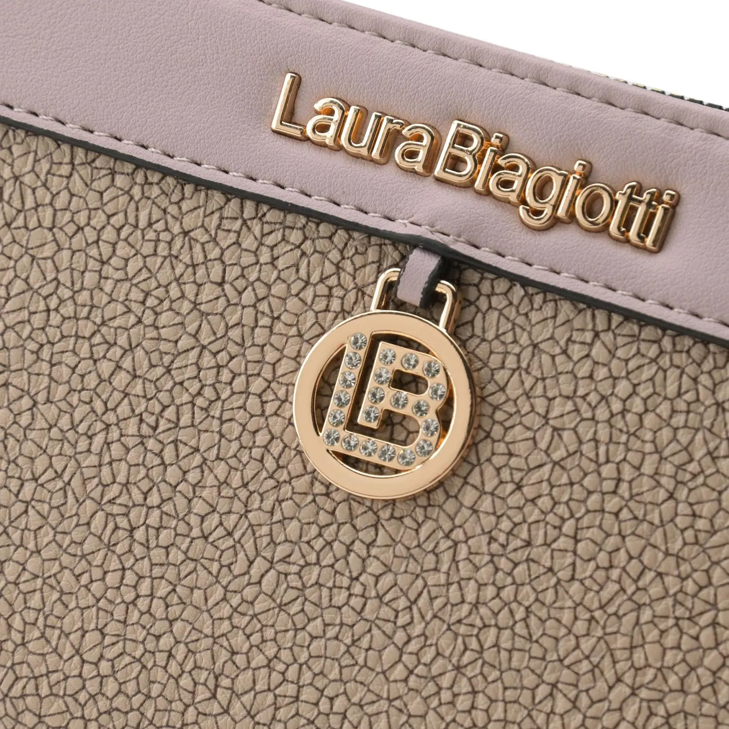 Laura Biagiotti Portafoglio Donna Grande in PU, Effetto Mosaico, Con Portamonete e Scatola Regalo - immagine 6