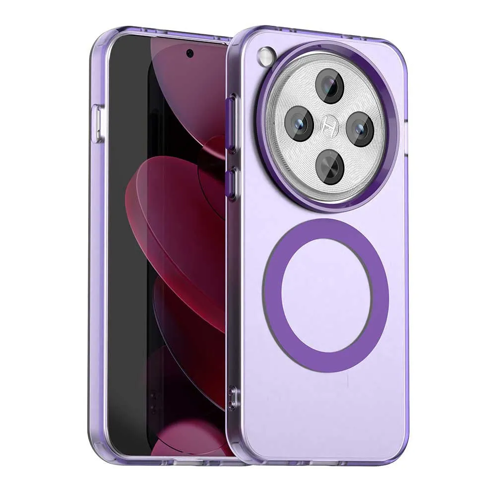 Custodia MagSafe per Oppo Find X8 Pro, Techsuit, CandyCase, Viola - immagine 1