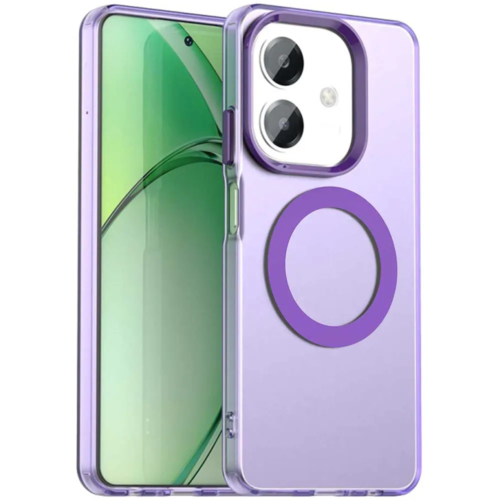 Custodia MagSafe per Oppo A3 4G / A3 5G, Techsuit, CandyCase, Viola - immagine 1
