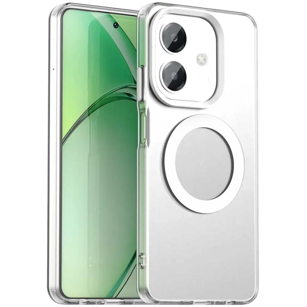 Custodia MagSafe per Oppo A3 4G / A3 5G, Techsuit, CandyCase, Bianca - immagine 1