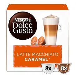 Capsule ( Dolce Gusto ) Latte Macchiato Caramel 16 pz - immagine 1