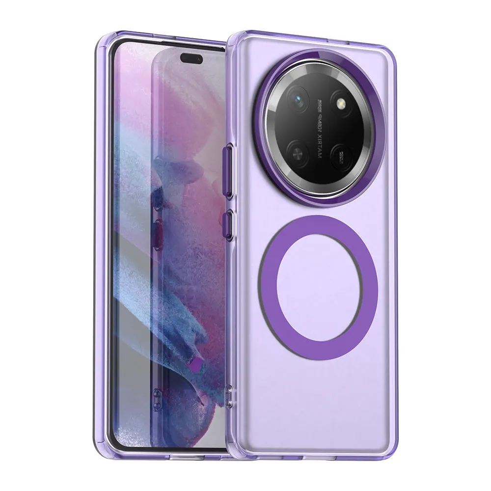 Custodia MagSafe per Honor X9c / Magic7 Lite, Techsuit, CandyCase, Viola - immagine 1
