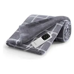 Coperta elettrica ADAPTO Velvet Square una piazza Grigio 16775 6 T - immagine 1