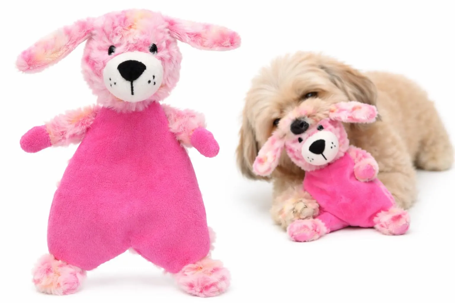 Flamingo giochi per gatti Roza cane rosa - 16,5 x 7 x 28,5 cm - peluche morbido - con squeaker e suono frusciante - gioco interattivo per gatti - design originale - immagine 1