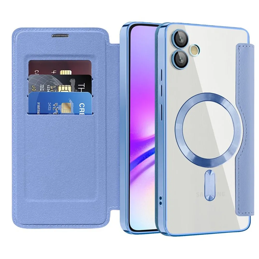 Custodia MagSafe per Samsung Galaxy A05 A055, Techsuit, SmartMag Book, Blu - immagine 1