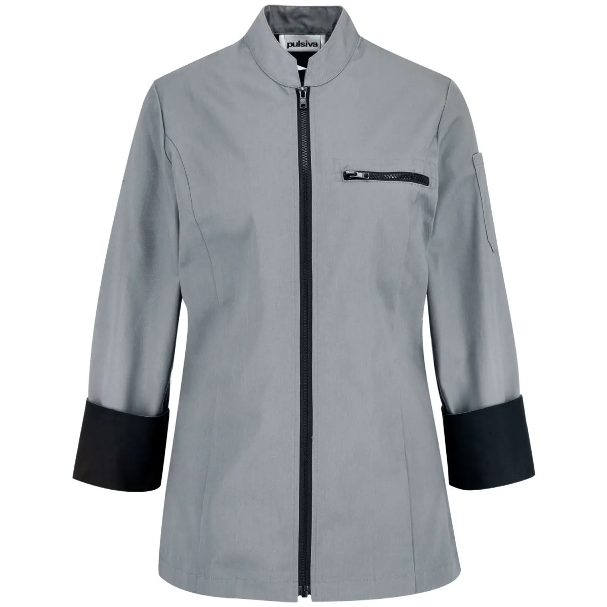 PULSIVA Giacca da cuoca Lorenzo; Taglia 40; grigio - immagine 1