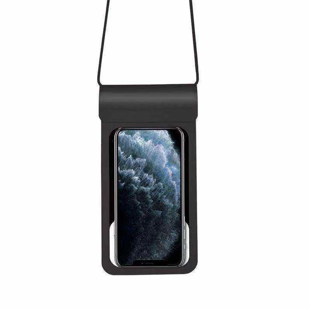 Custodia Universale Waterproof per Telefono max. 6.8 pollici, Techsuit, TWC1, Nera - immagine 1