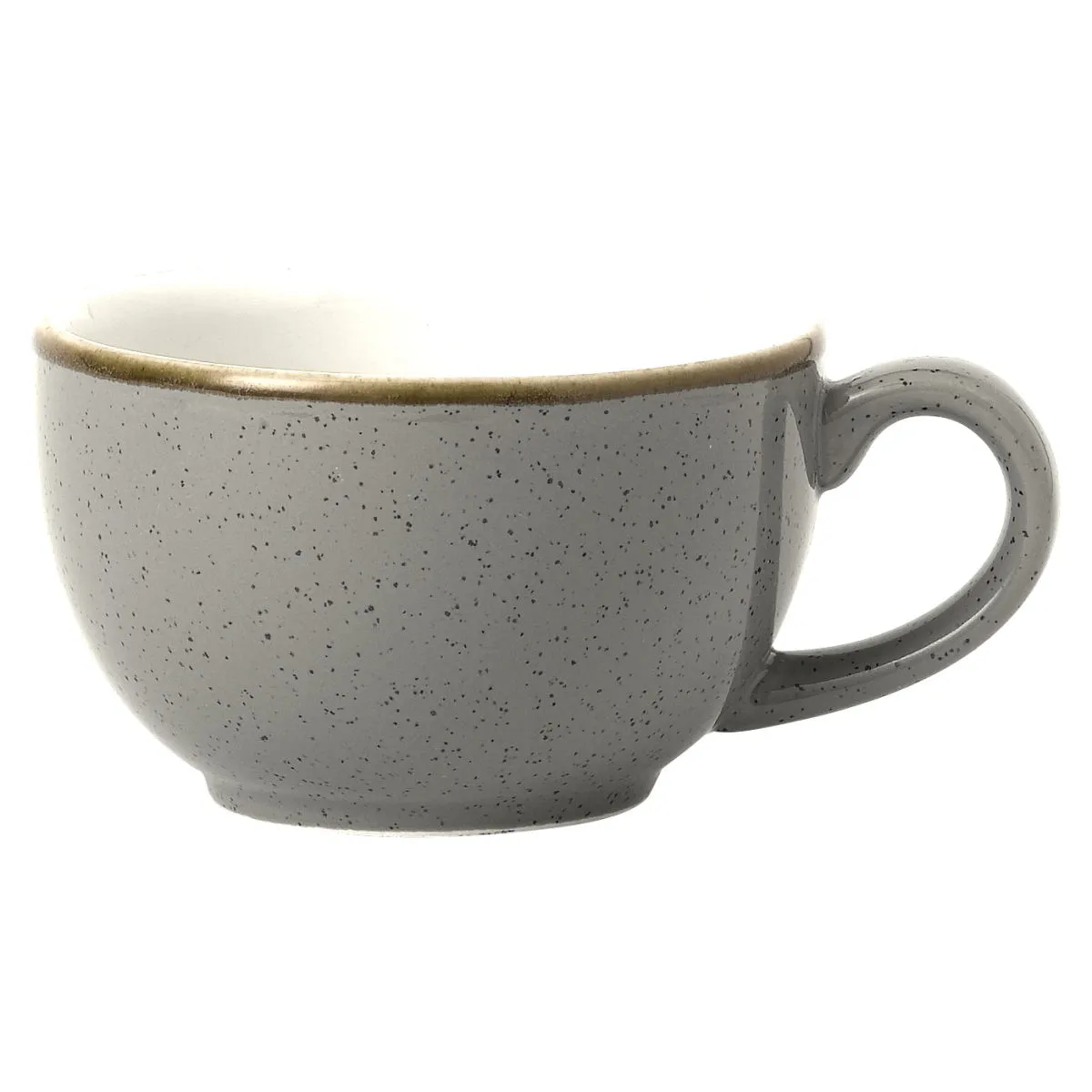 12x Churchill Tazza cappuccino Stonecast Peppercorn; 170 ml, 9x5.5 cm (ØxH); grigio/marrone; rotonda; 12 pz. / Pacco - immagine 1