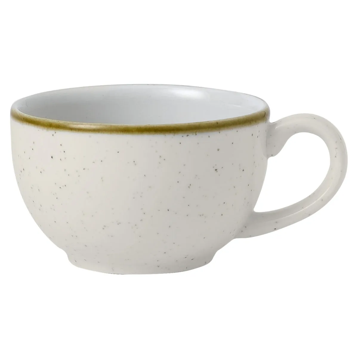 12x Churchill Tazza cappuccino Stonecast Barley White; 170 ml, 9x5.5 cm (ØxH); bianco/marrone; rotonda; 12 pz. / Pacco - immagine 1