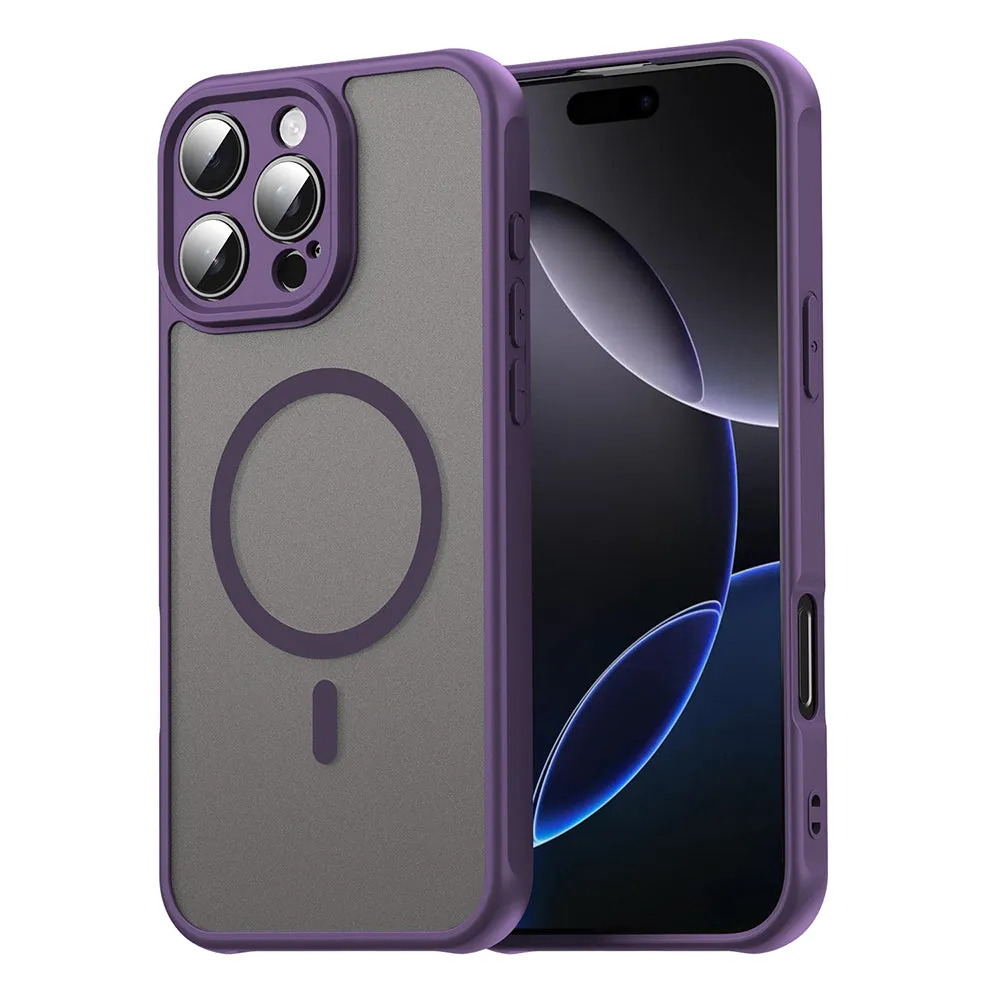 Custodia MagSafe per Apple iPhone 16 Pro Max, Techsuit, HaloFrost II, Viola - immagine 1