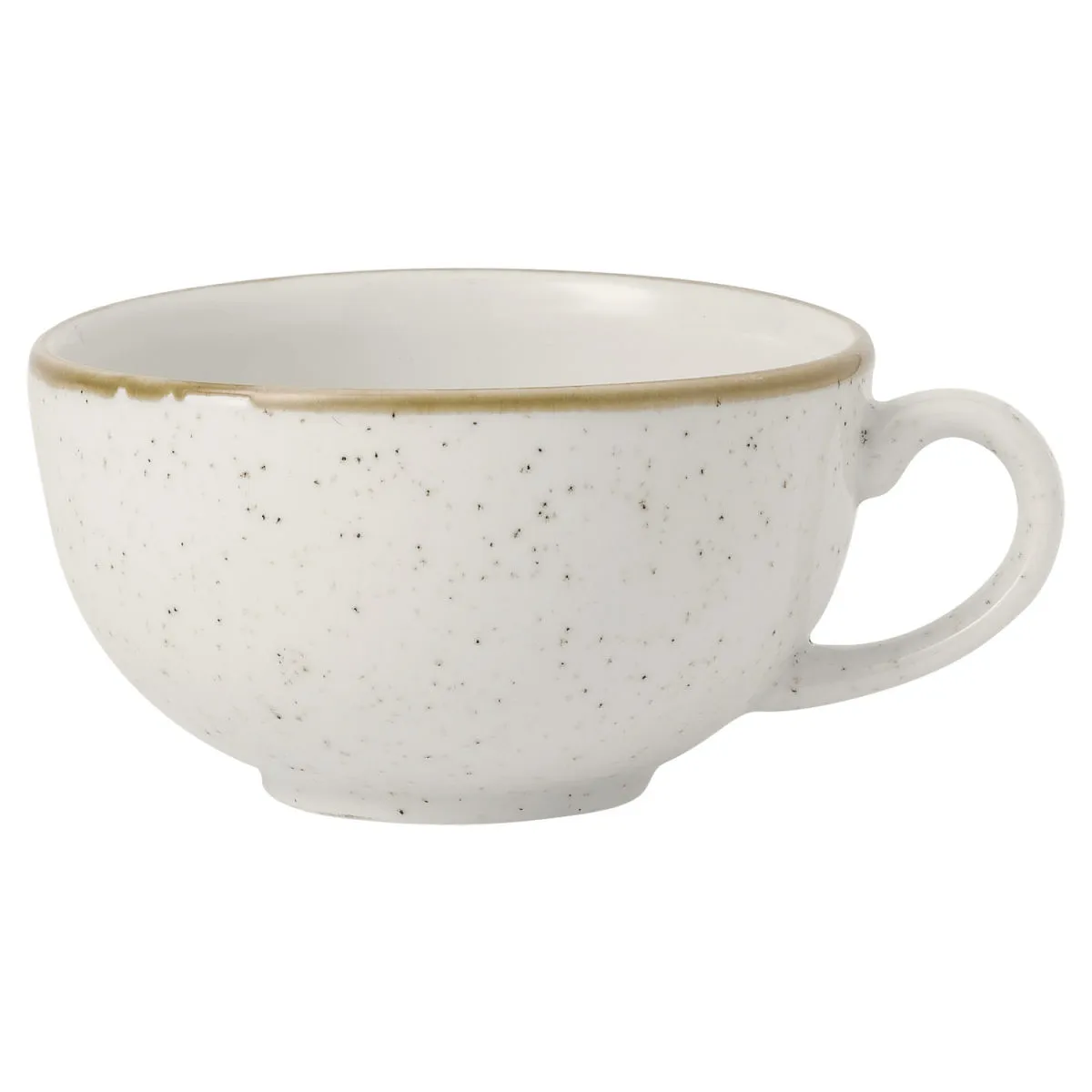 12x Churchill Tazza cappuccino Stonecast Barley White; 280 ml, 11x6 cm (ØxH); bianco/marrone; rotonda; 12 pz. / Pacco - immagine 1