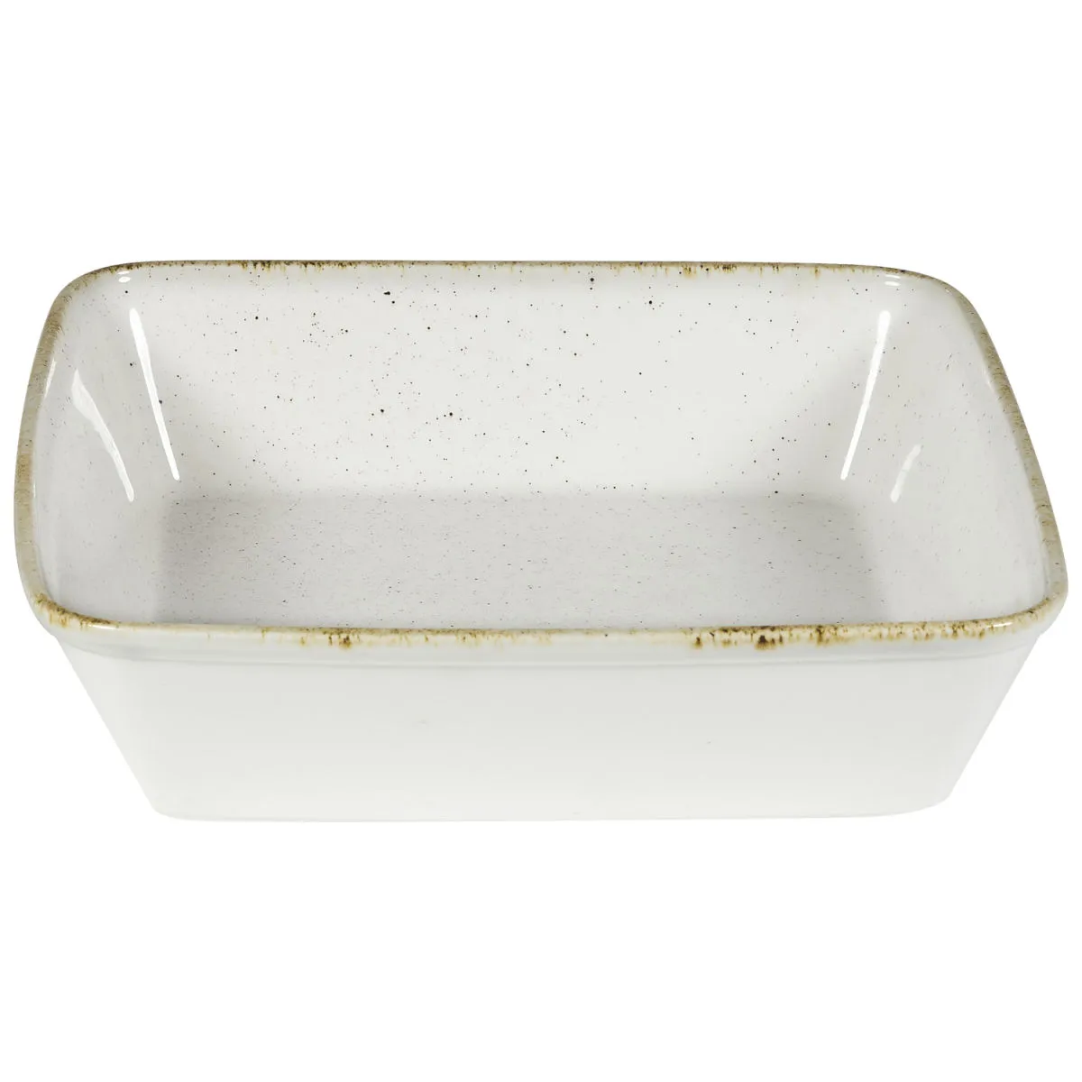 6x Churchill Ciotola buffet Hints Barley White quadrata; 2000 ml, 25x25x6.2 cm (LxLxH); bianco/marrone; quadrata; 6 pz. / Pacco - immagine 1