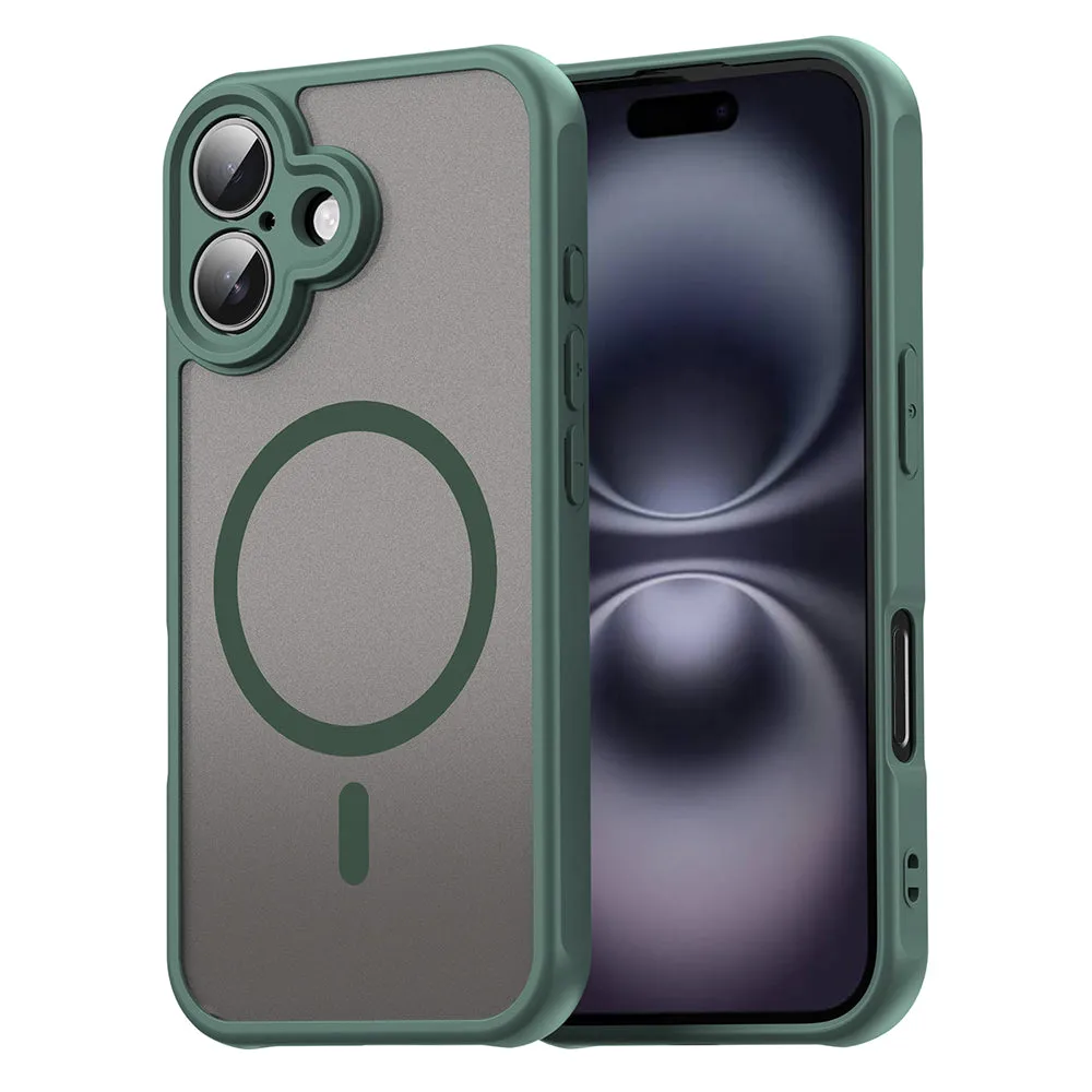 Custodia MagSafe per Apple iPhone 16 Plus, Techsuit, HaloFrost II, Verde - immagine 1