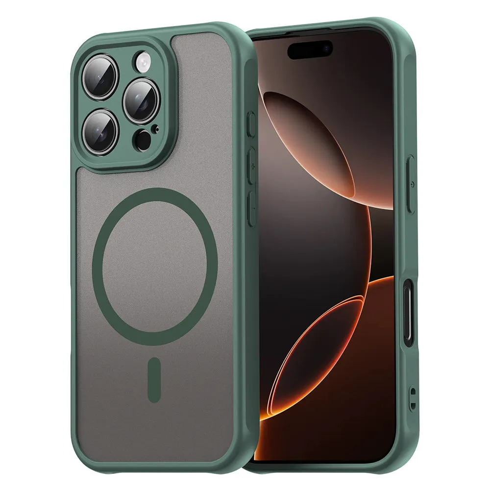 Custodia MagSafe per Apple iPhone 16 Pro, Techsuit, HaloFrost II, Verde - immagine 1