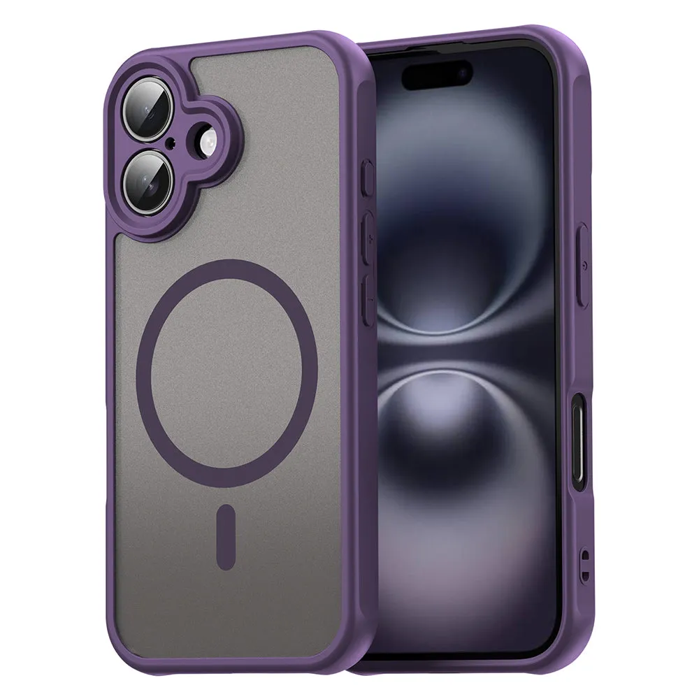 Custodia MagSafe per Apple iPhone 16 Plus, Techsuit, HaloFrost II, Viola - immagine 1