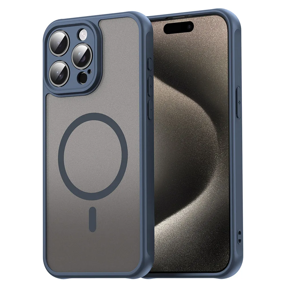Custodia MagSafe per Apple iPhone 15 Pro Max, Techsuit, HaloFrost II, Blu Navy - immagine 1