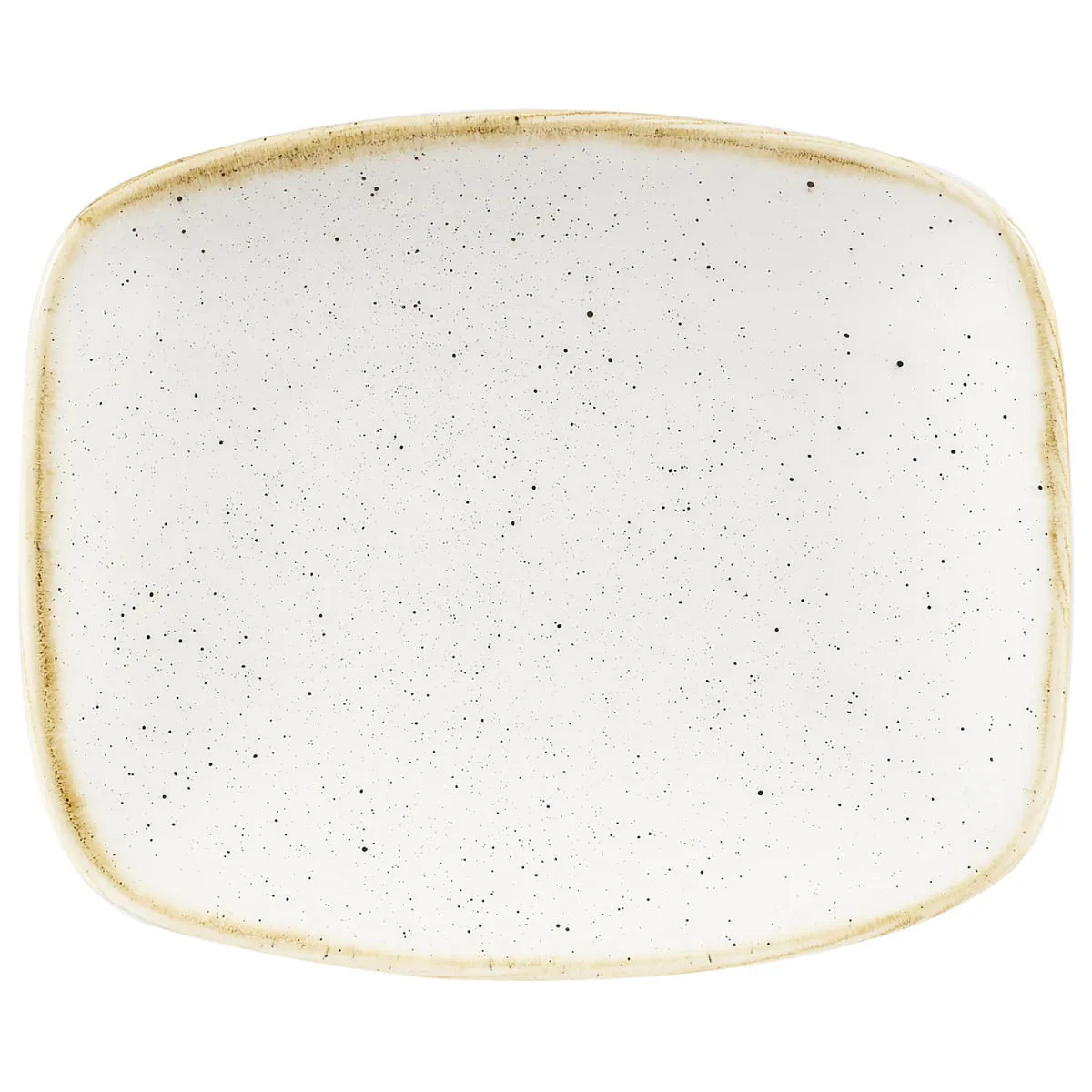12x Churchill Chefs Piatto ovale Stonecast Barley White; 15.4x12.6 cm (LxL); bianco/marrone; rettangolare; 12 pz. / Pacco - immagine 1