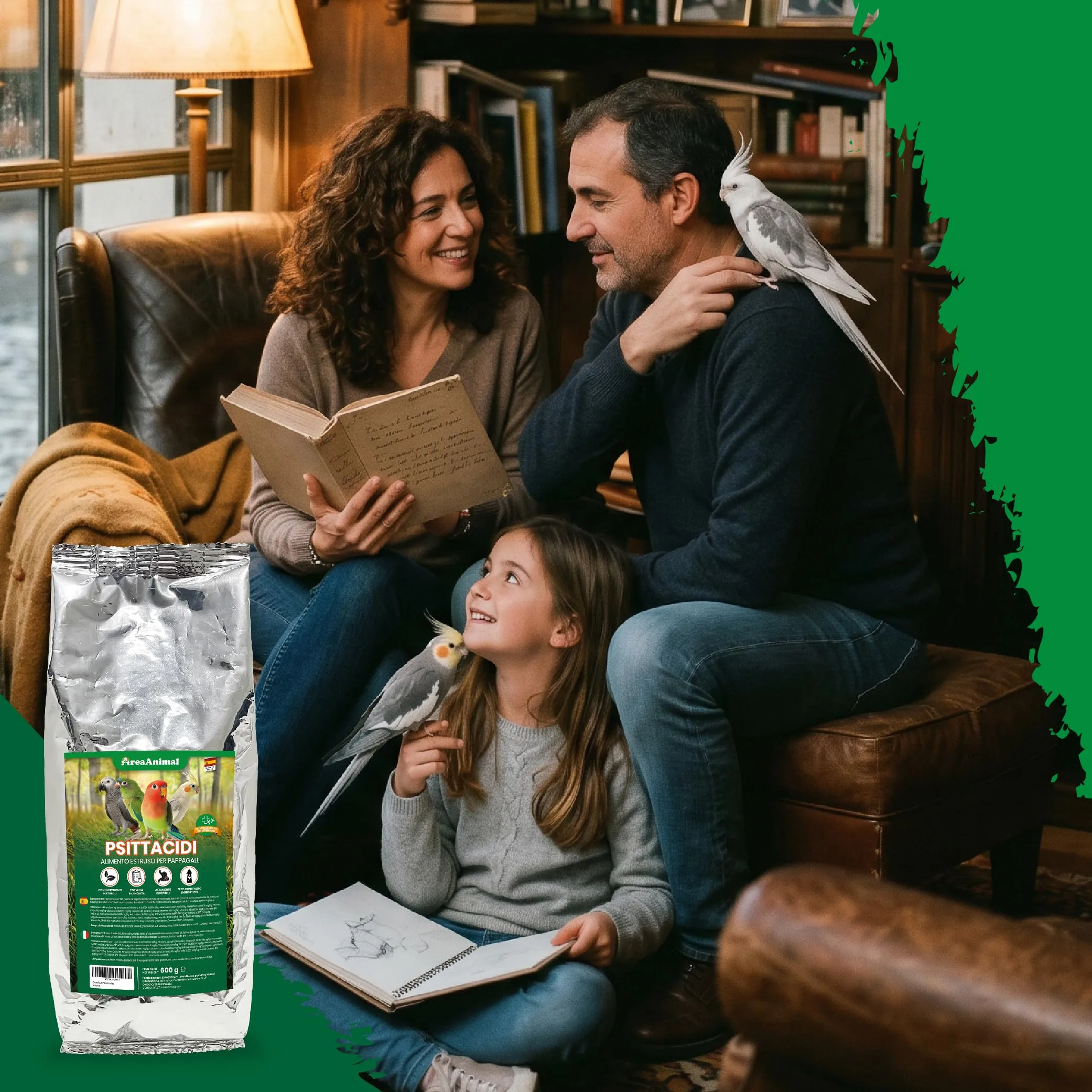 AreaAnimal - Estrusi per Pappagalli, Mangime Cocorite 600g - immagine 7