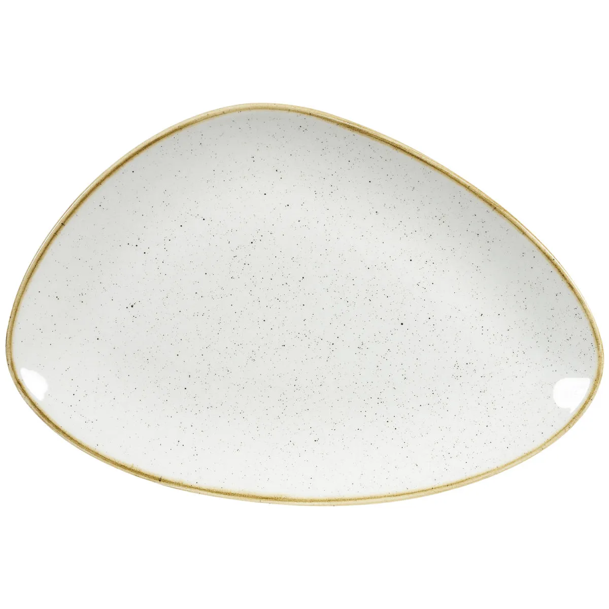 6x Churchill Chefs piatto Stonecast Barley White triangolare; 20.5x30.4x20.5 cm (LxLxH); bianco/marrone; triangolare; 6 pz. / Pacco - immagine 1