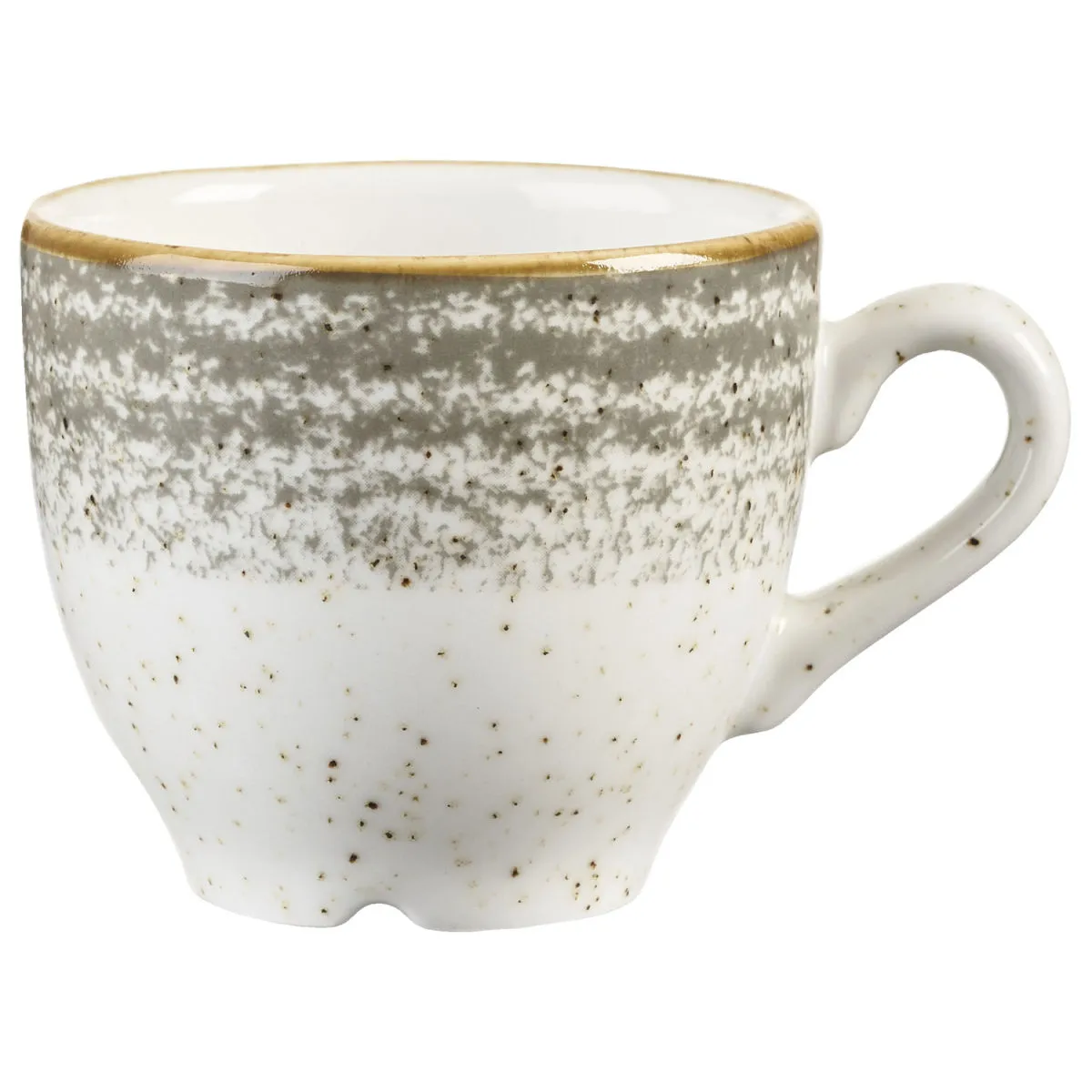 12x Churchill Tazza caffè Studio Prints Stone Grey; 100 ml, 6.5x5.5 cm (ØxH); grigio chiaro/marrone; rotonda; 12 pz. / Pacco - immagine 1