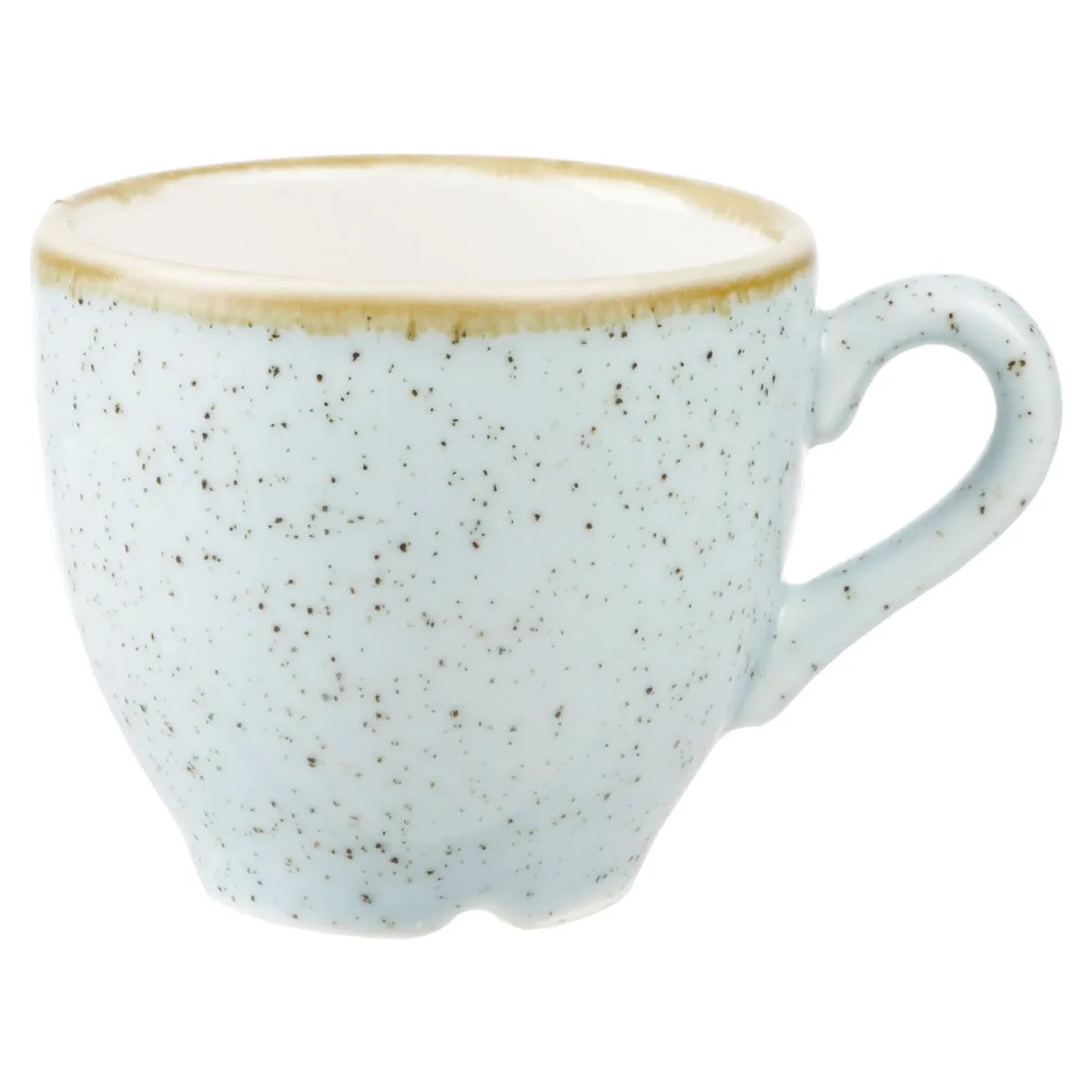12x Churchill Tazza caffè Stonecast Duck Egg; 100 ml, 6.5x5.5 cm (ØxH); blu chiaro/marrone; rotonda; 12 pz. / Pacco - immagine 1
