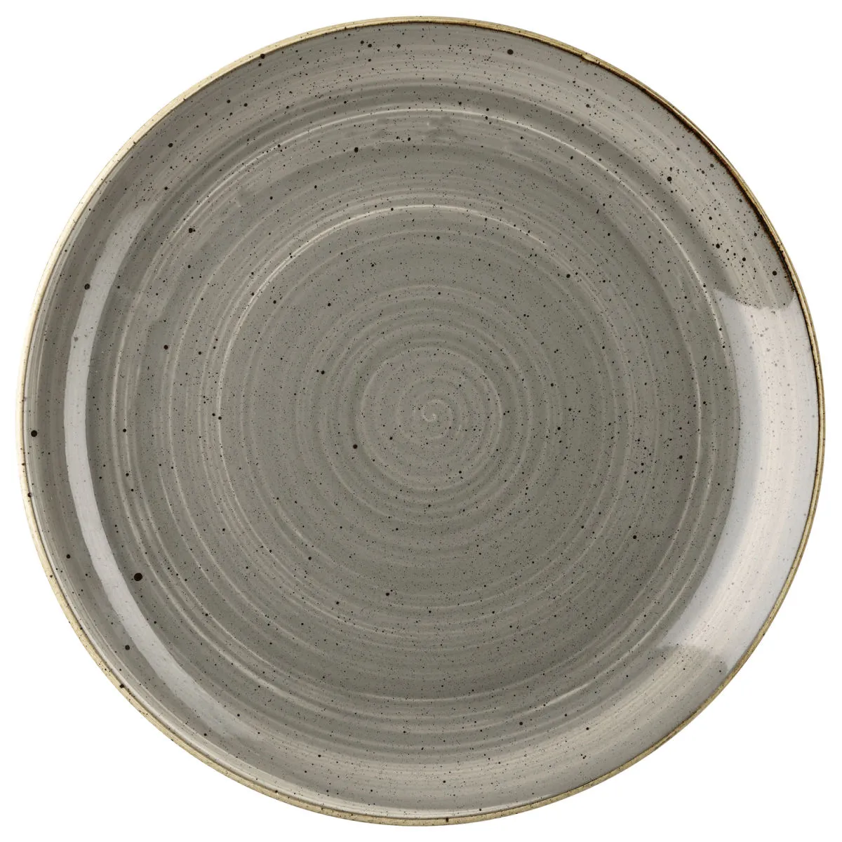 12x Churchill Piatto piano Stonecast Peppercorn Coupe; 21.7 cm (Ø); grigio/marrone; rotonda; 12 pz. / Pacco - immagine 1