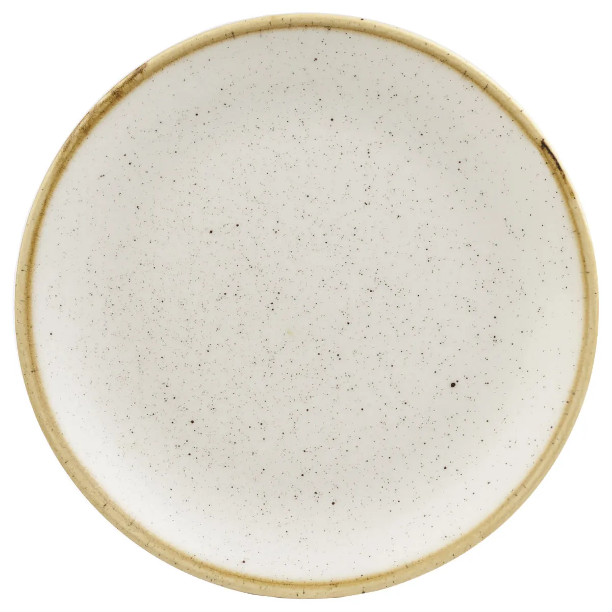 12x Churchill Piatto piano Stonecast Barley White Coupe; 21.7 cm (Ø); bianco/marrone; rotonda; 12 pz. / Pacco - immagine 1