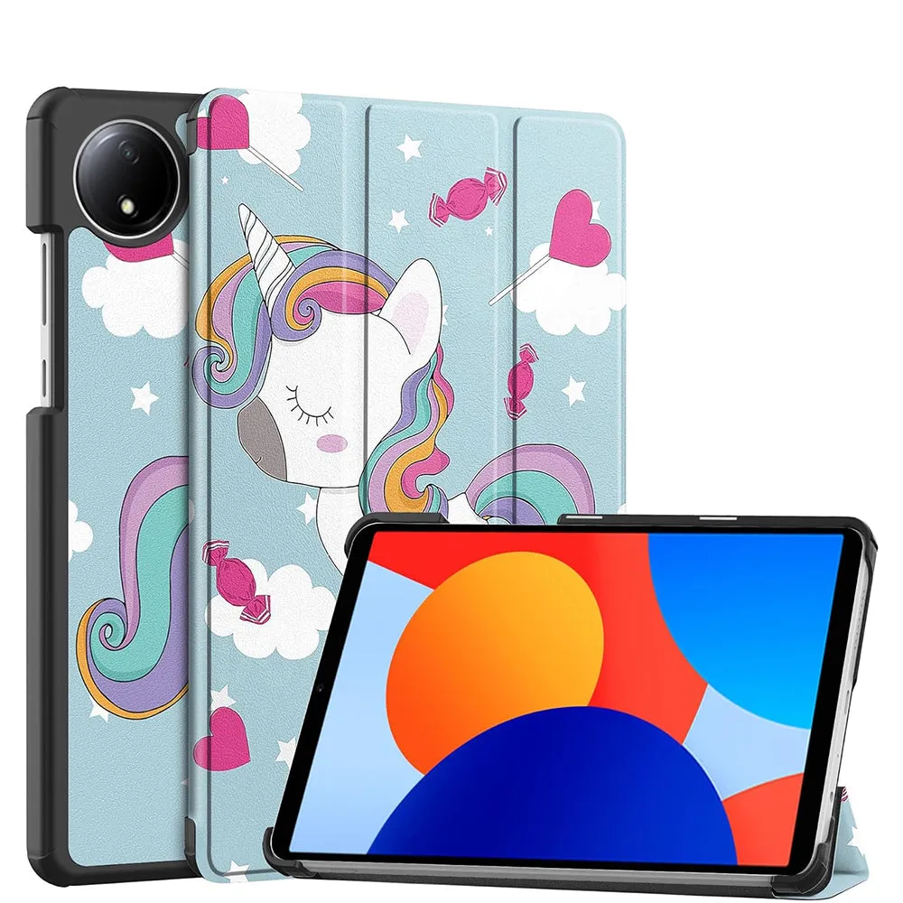Custodia per Xiaomi Redmi Pad SE 8.7, Techsuit, FoldPro Unicorn, Multicolore - immagine 1