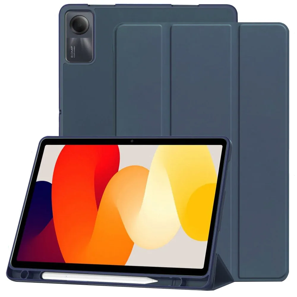 Custodia per Xiaomi Redmi Pad SE, Techsuit, Flex Trifold, Blu Navy - immagine 1