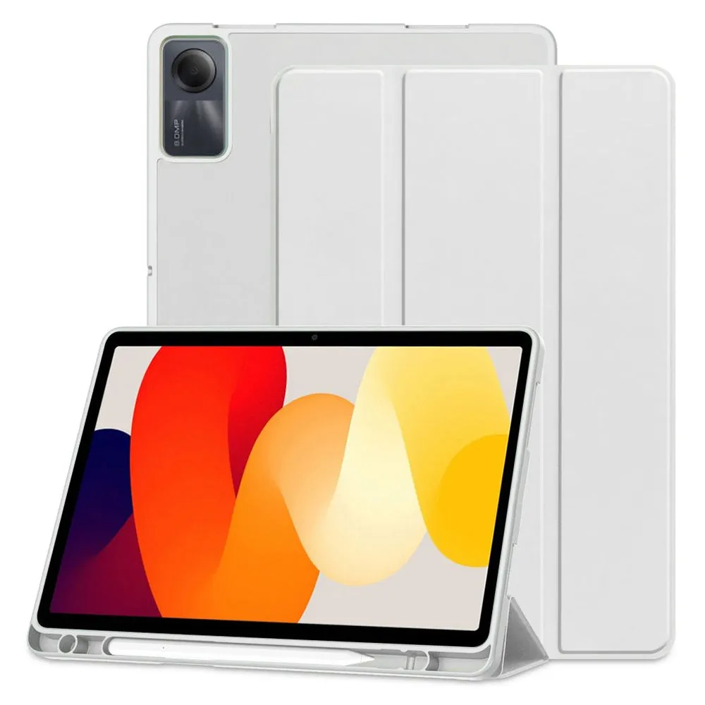 Custodia per Xiaomi Redmi Pad SE, Techsuit, Flex Trifold, Grigio - immagine 1