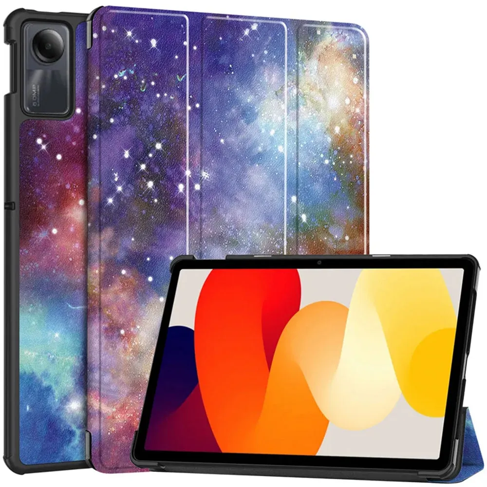 Custodia per Xiaomi Redmi Pad SE, Techsuit, FoldPro Galaxy, Multicolore - immagine 1