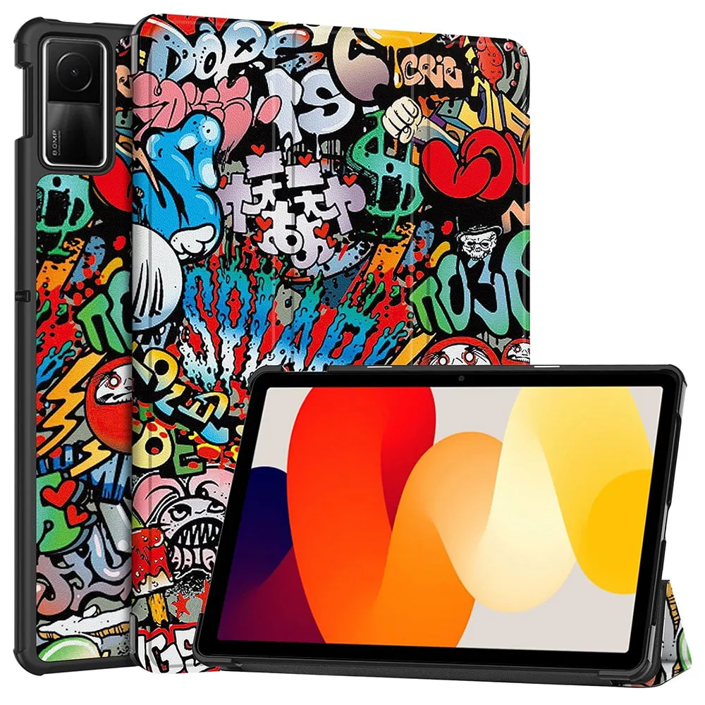 Custodia per Xiaomi Redmi Pad SE, Techsuit, FoldPro Urban Vibe, Multicolore - immagine 1