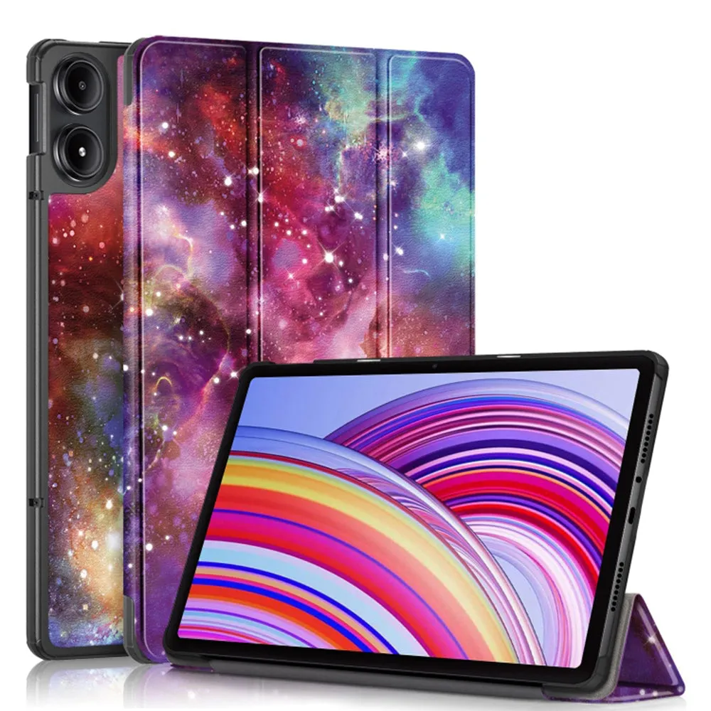 Custodia per Xiaomi Redmi Pad Pro / Pad / Pad Pro 5G, Techsuit, FoldPro Galaxy, Multicolore - immagine 1