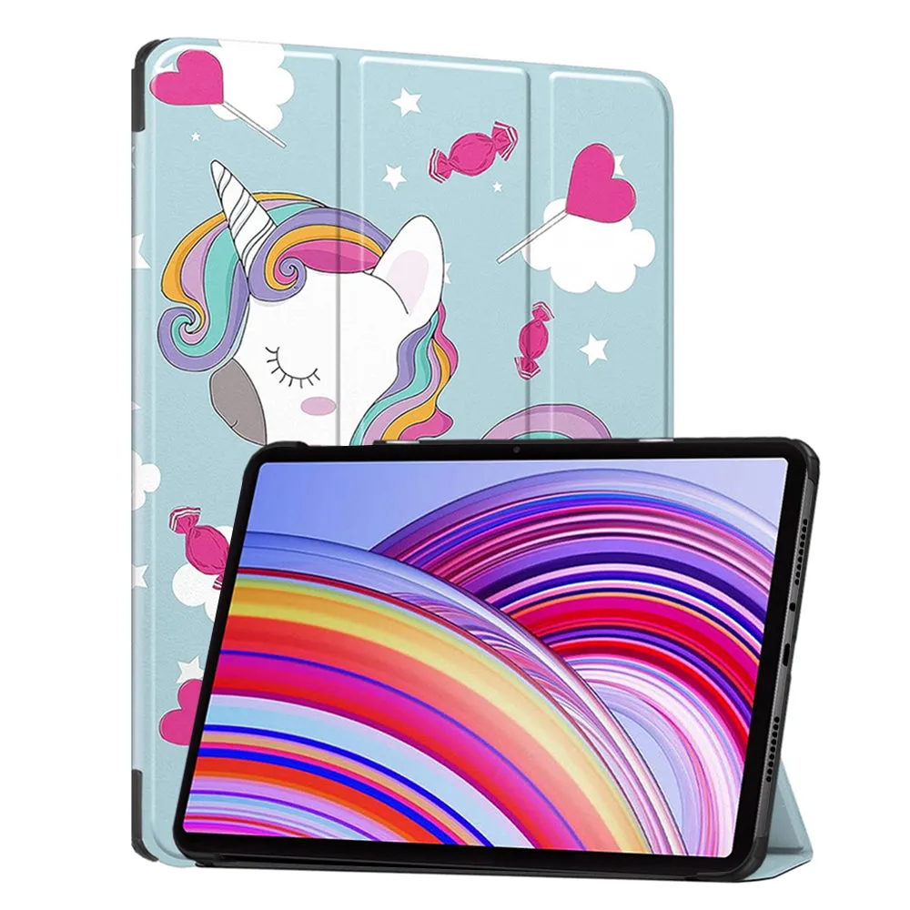 Custodia per Xiaomi Redmi Pad Pro / Pad / Pad Pro 5G, Techsuit, FoldPro Unicorn, Multicolore - immagine 1