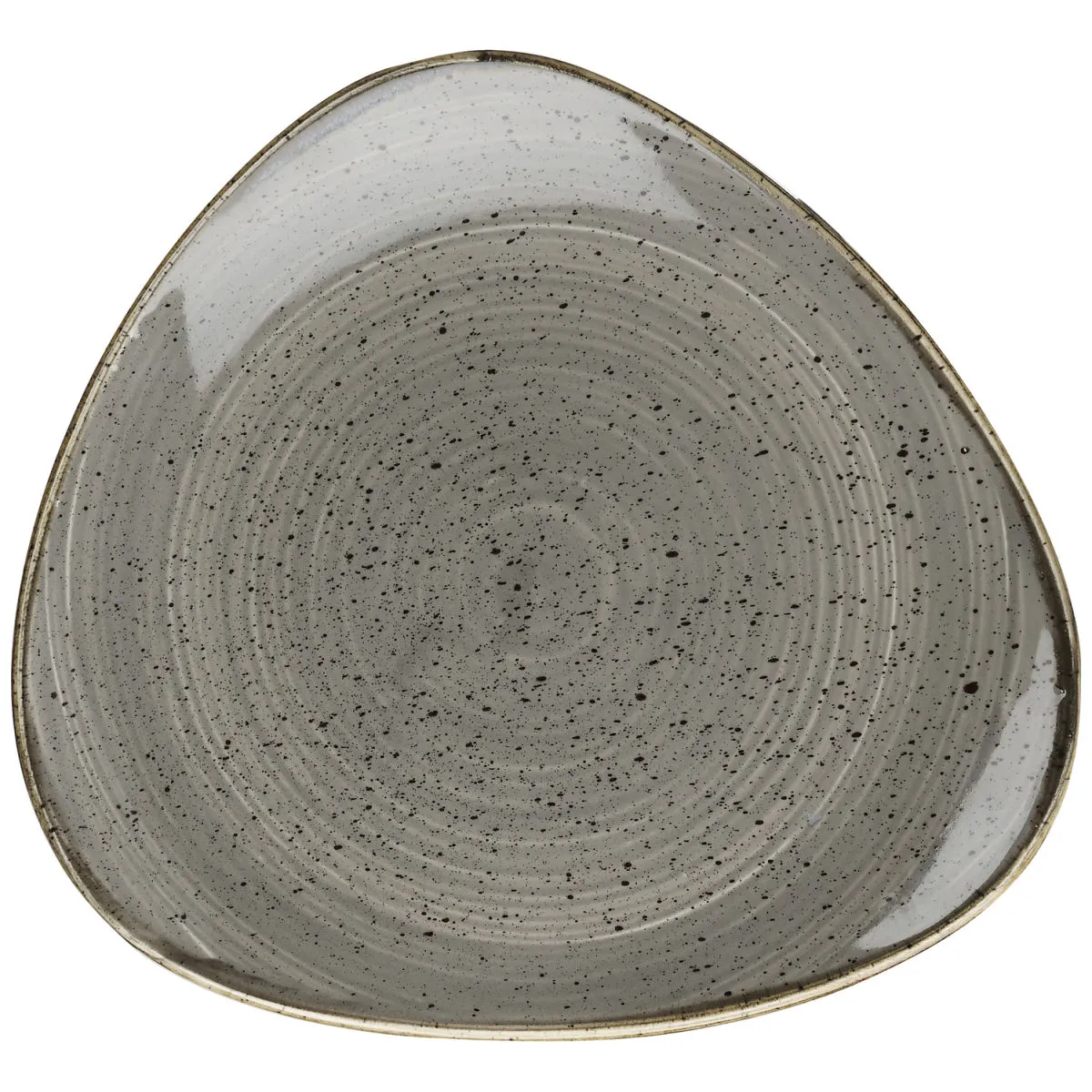 6x Churchill Piatto Stonecast Peppercorn triangolare; 31.1 cm (L); grigio/marrone; triangolare; 6 pz. / Pacco - immagine 1