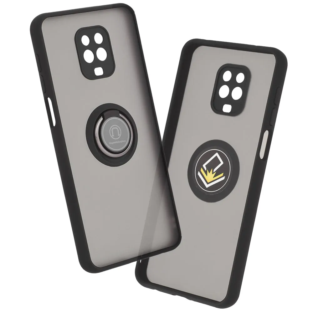 Custodia per Xiaomi Redmi Note 9S / Note 9 Pro / Note 9 Pro Max, Techsuit, Glinth, Nera - immagine 1