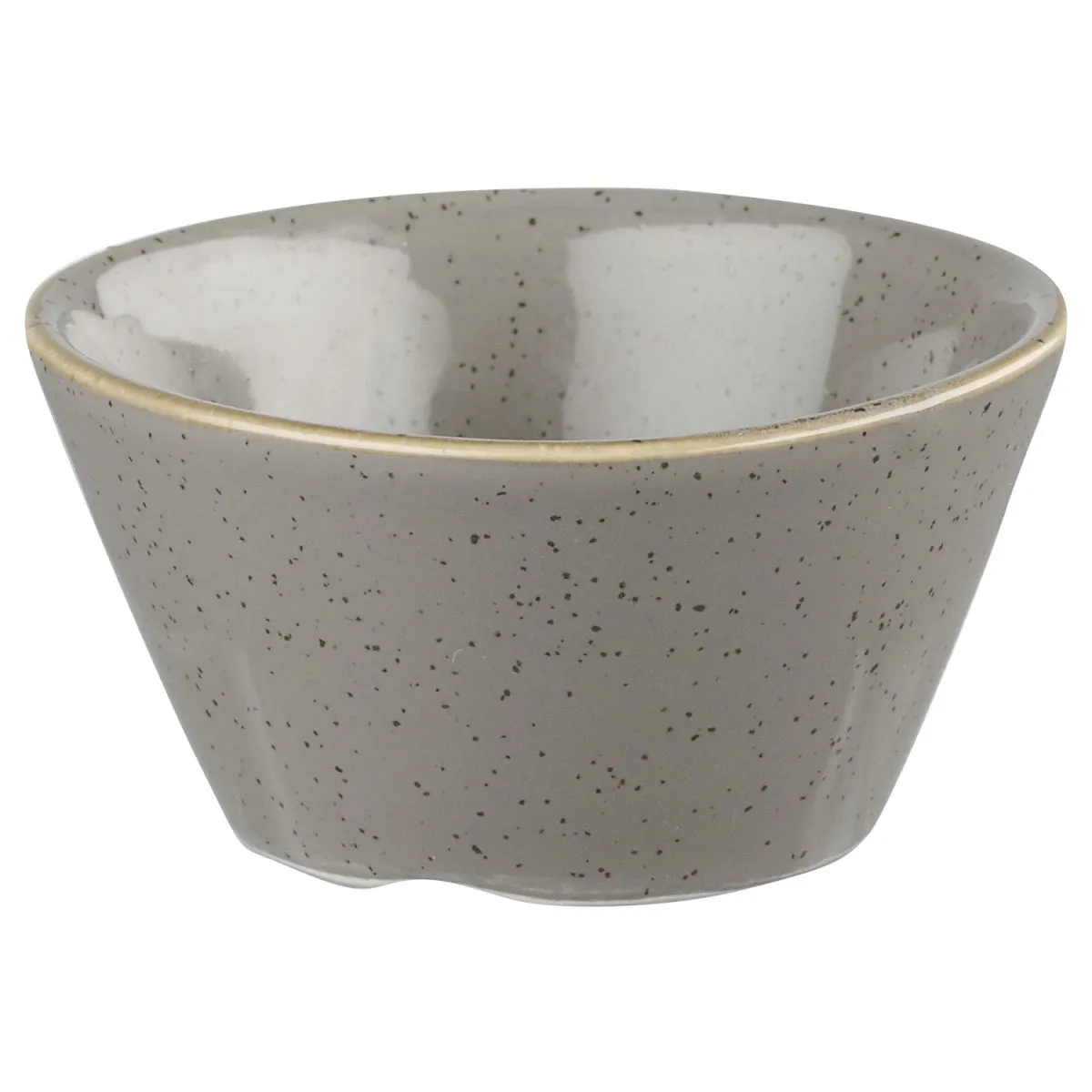 12x Churchill Ciotolina salse Stonecast Peppercorn; 90 ml, 8x4 cm (ØxH); grigio/marrone; rotonda; 12 pz. / Pacco - immagine 1