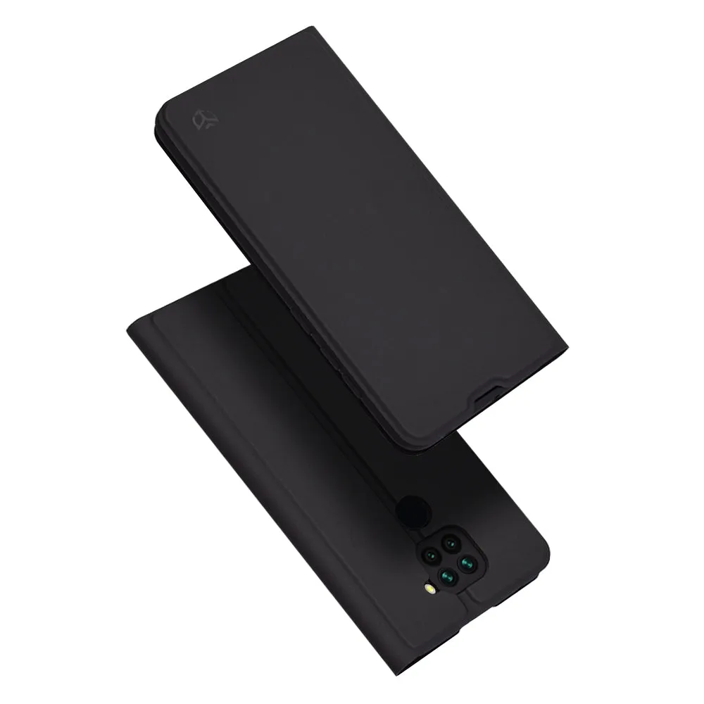 Custodia per Xiaomi Redmi Note 9 / 10X 4G, Techsuit, Magskin Book, Nera - immagine 1