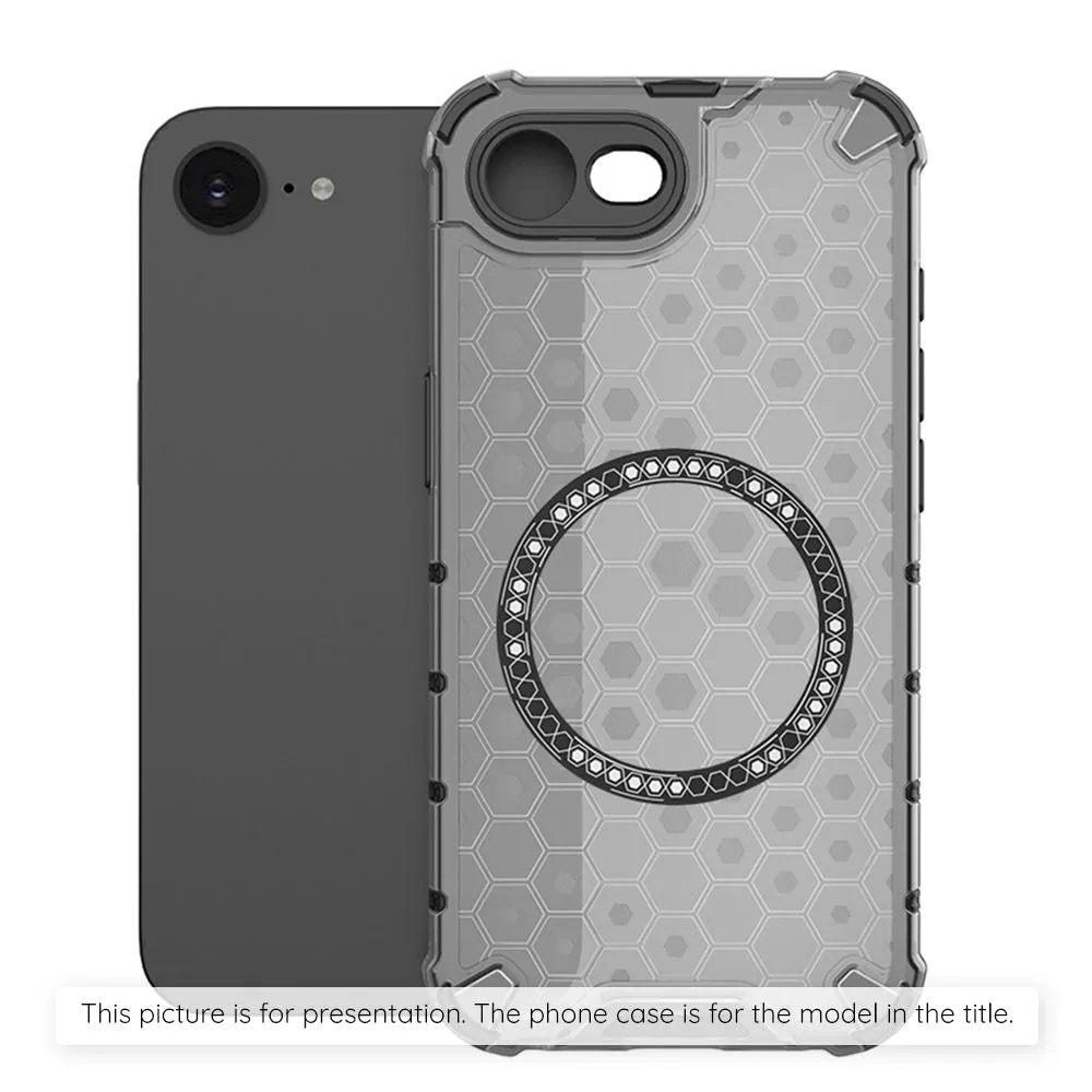 Custodia MagSafe per Xiaomi Redmi Note 14S, Techsuit, HoneyComb Shield, Nera - immagine 1